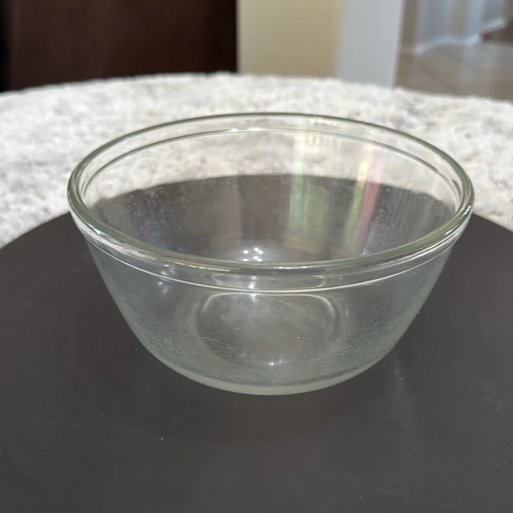 Anchor Hocking 1.5 Quart 1057 Clear Glass‎ Mixing Bowl 7” Oven Microwave Safe